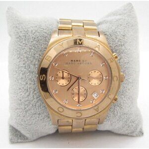 Women Marc by Marc Jacobs Quartz WR Analog 40mm Round Watch (G774) "New Battery"